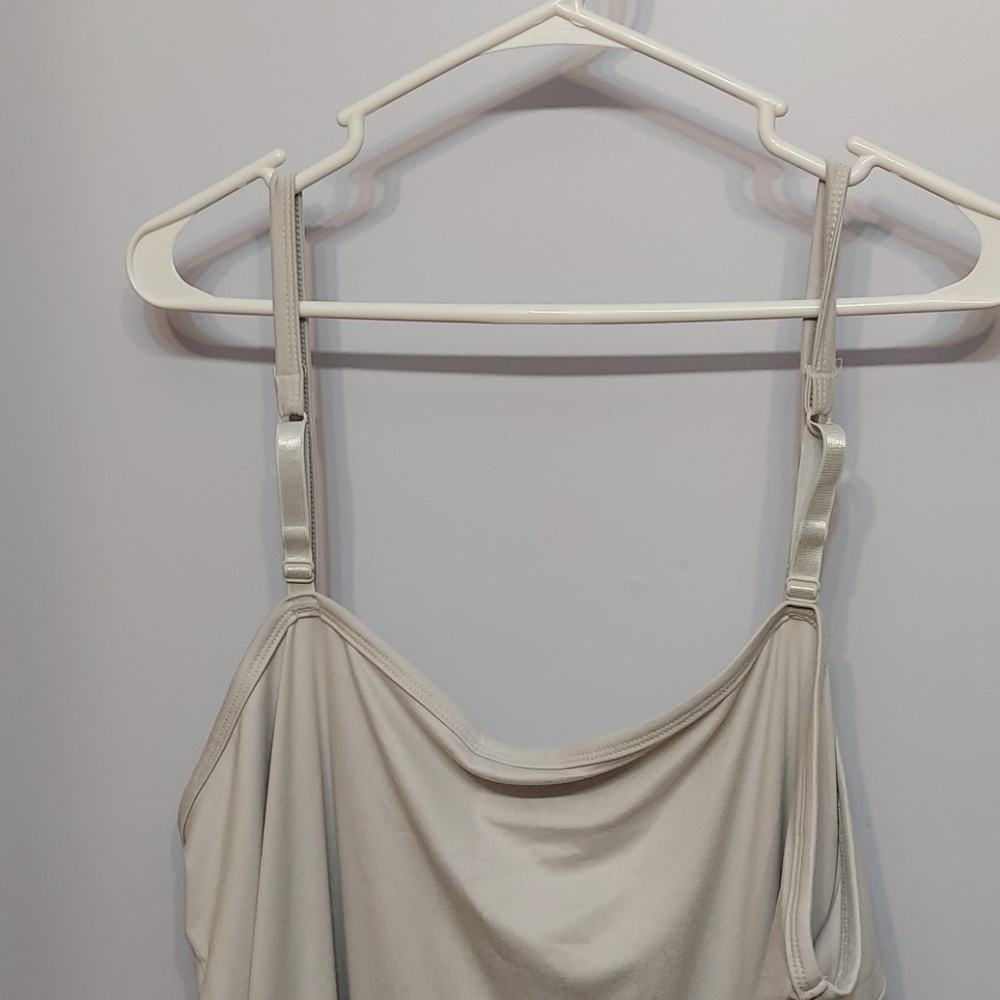 Terra and Sky tank top long cami tan layering - Picture 6 of 7